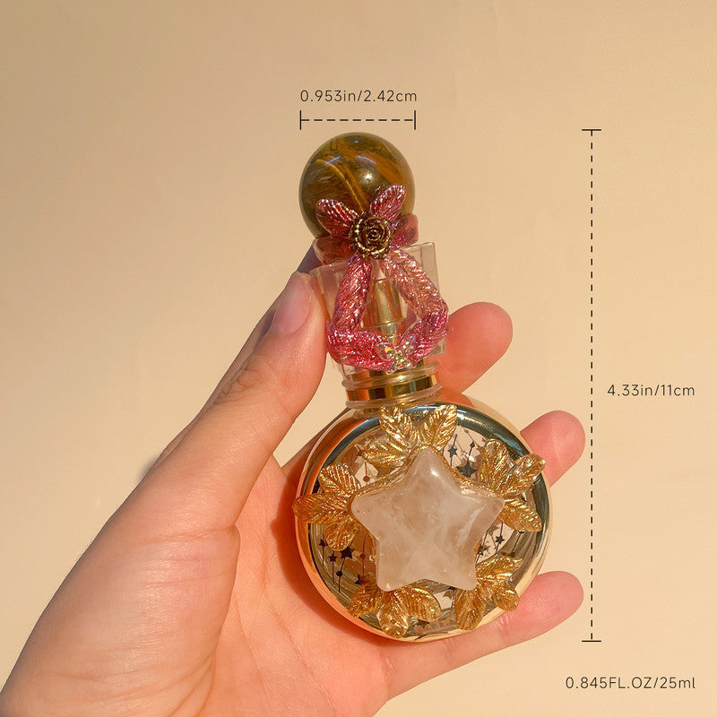 Healing natural crystal perfume bottle(25ml)-rose quartz red jasper - Image 9