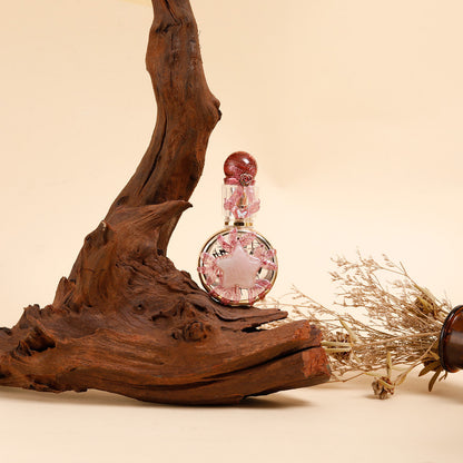 Healing natural crystal perfume bottle(25ml)-red jasper rose quartz - Image 2