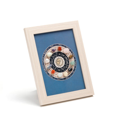 Six crystals Healing Crystal Stone Photo Frame Feng Shui or Hanging Home Wall Decoration, Office Gifts - Image 2