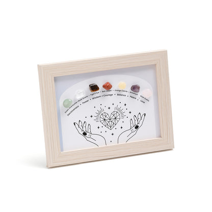 Constellation A Healing Crystal Stone Photo Frame Feng Shui or Hanging Home Wall Decoration, Office Gifts - Image 2