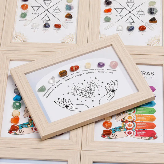 Constellation A Healing Crystal Stone Photo Frame Feng Shui or Hanging Home Wall Decoration, Office Gifts - Image 3