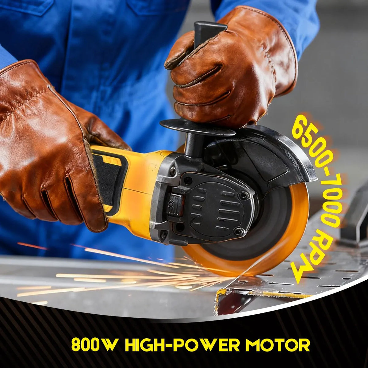 Cordless Angle Grinder 4-1/2 inch for Makita 18V MAX Battery, Grinder Tool, Power Electric Grinders, Brushless Motor for Cutting, Griding, Polishing - Image 3