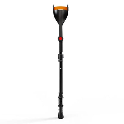 Pair of Adjustable Forearm Crutches for Adults, Lightweight Portable Walking Crutches with Spring Cushioning Design, Black - Image 9