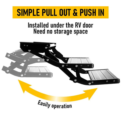Heavy Duty Double Aluminium Caravan Step – Anti-Slip RV Entry Step, Stable 2-Tier Camping Step, Durable Outdoor Access Step, 54.5 x 77.5 x 30cm - Image 5
