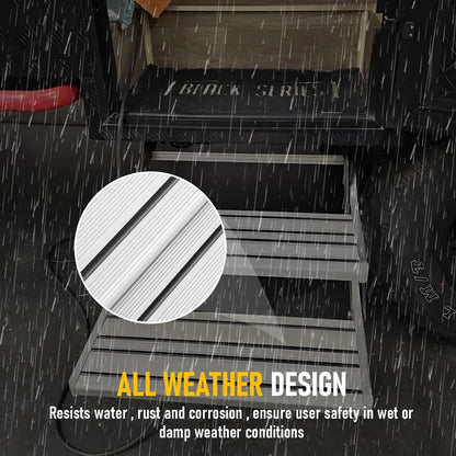 Heavy Duty Double Aluminium Caravan Step – Anti-Slip RV Entry Step, Stable 2-Tier Camping Step, Durable Outdoor Access Step, 54.5 x 77.5 x 30cm - Image 7