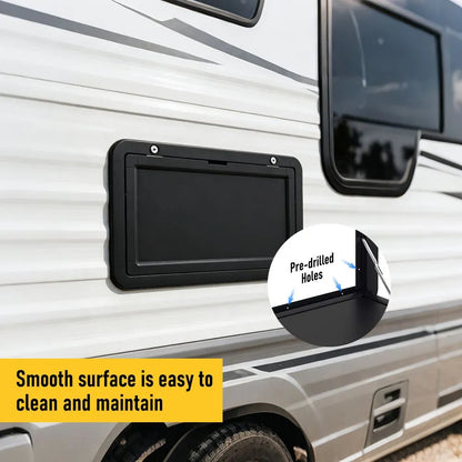 Aumerage Aluminium Folding Caravan Table – Lockable, Space-Saving Portable Table with 50kg Capacity, Black - Image 8