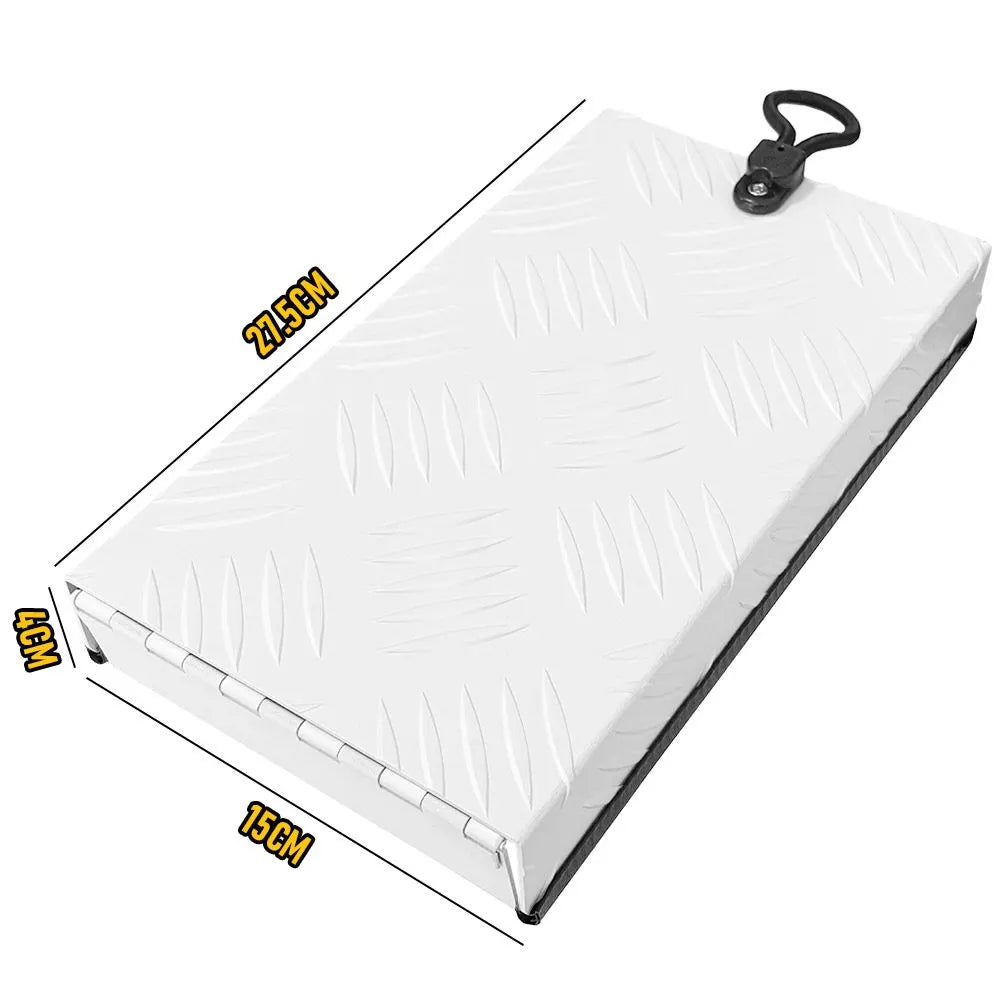 RV Truma Cowl Cover Silver Checker Aluminum Universal Flue Vent Truma Hotwater AU-White - Image 9