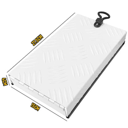 RV Truma Cowl Cover Silver Checker Aluminum Universal Flue Vent Truma Hotwater AU-White - Image 9