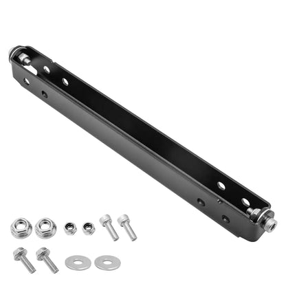 Flip-Up License Plate Frame Holder – 120° Rotation Stainless Steel Number Plate Bracket, Foldable Off-Road Winch Accessory, Rustproof-Black - Image 2
