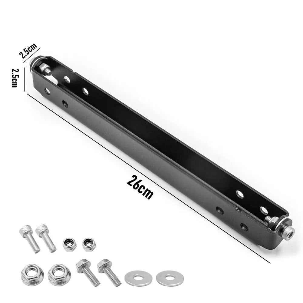Flip-Up License Plate Frame Holder – 120° Rotation Stainless Steel Number Plate Bracket, Foldable Off-Road Winch Accessory, Rustproof-Black - Image 7