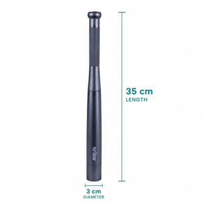 35cm Aluminium LED Torch Flashlight with High Low Strobe Modes, AA Batteries Included, Lightweight Camping Emergency Safety Light – Gunmetal - Image 5