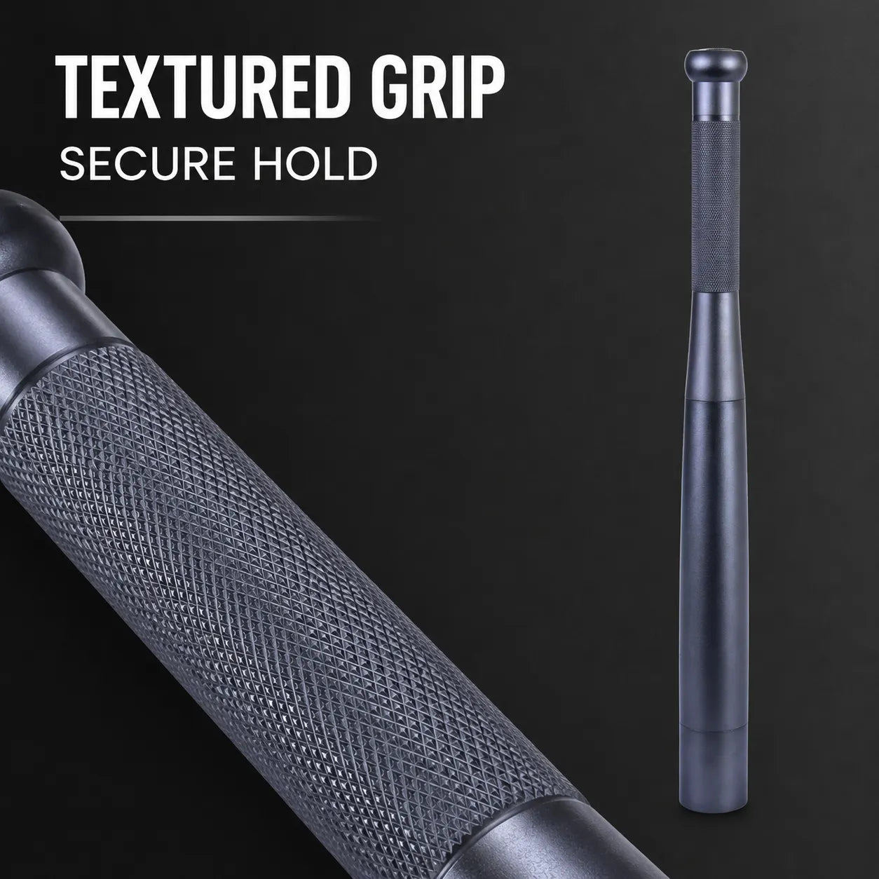 35cm Aluminium LED Torch Flashlight with High Low Strobe Modes, AA Batteries Included, Lightweight Camping Emergency Safety Light – Gunmetal - Image 8