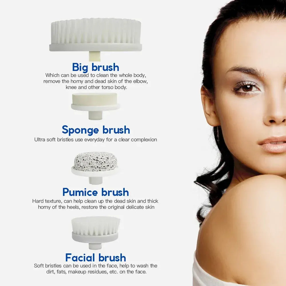 Clevinger Ultimate Spin Facial Cleansing Brush Set - 4 Heads - Image 3