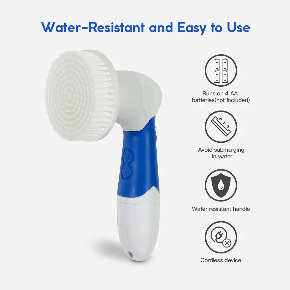 Clevinger Ultimate Spin Facial Cleansing Brush Set - 4 Heads - Image 4
