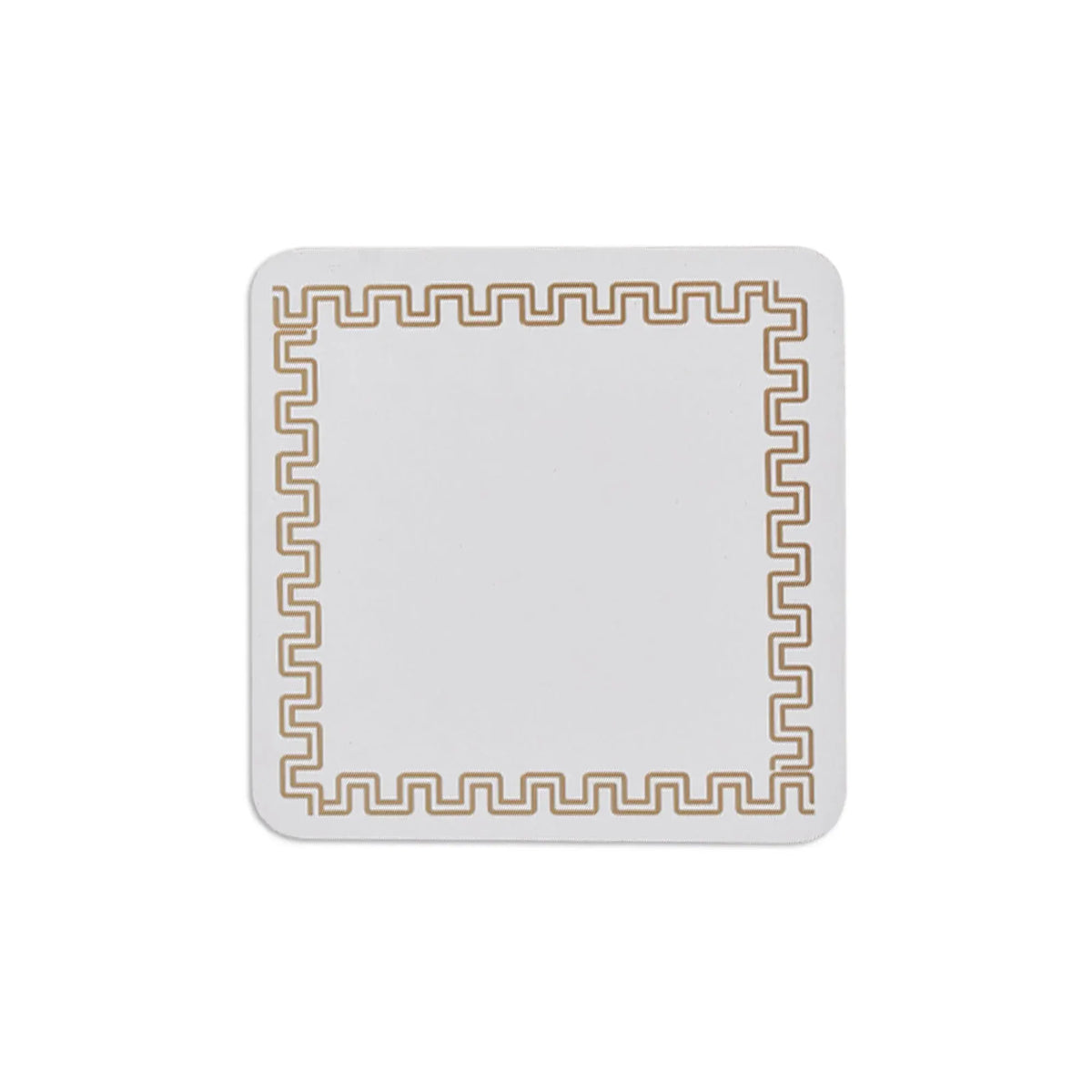 4 Pcs Clevinger MDF Coasters Gold Border - Image 2