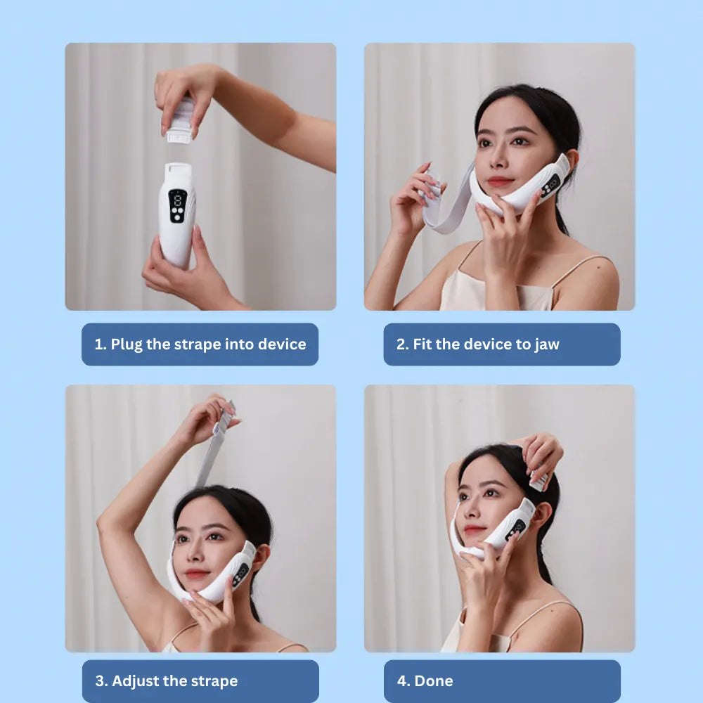 V-Face Shaping Massager Electric 9 Mode Lifting Reduce Slimming Double Chin - Image 8
