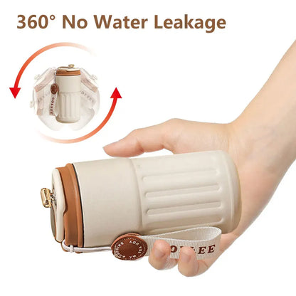 450ml Thermal LED Temperature Display Smart Coffee Cup Insulated Drink Tumbler-Blue - Image 3