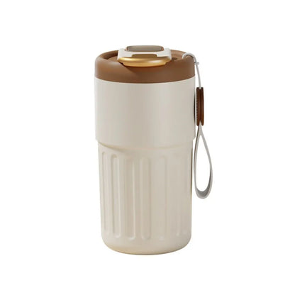 450ml Thermal LED Temperature Display Smart Coffee Cup Insulated Drink Tumbler-Brown - Image 7