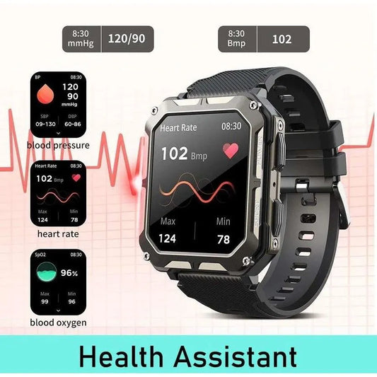 Njord Gear Indestructible Tactical Smartwatch – Military Grade & Rugged - Black - Image 2