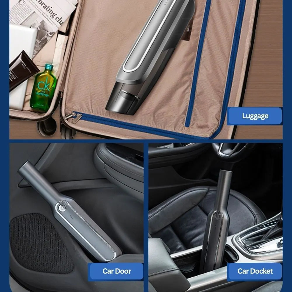 Portable Vacuum 4000mAh Rechargeable Home Car Wet Dry Handheld Cordless Cleaner - Image 4