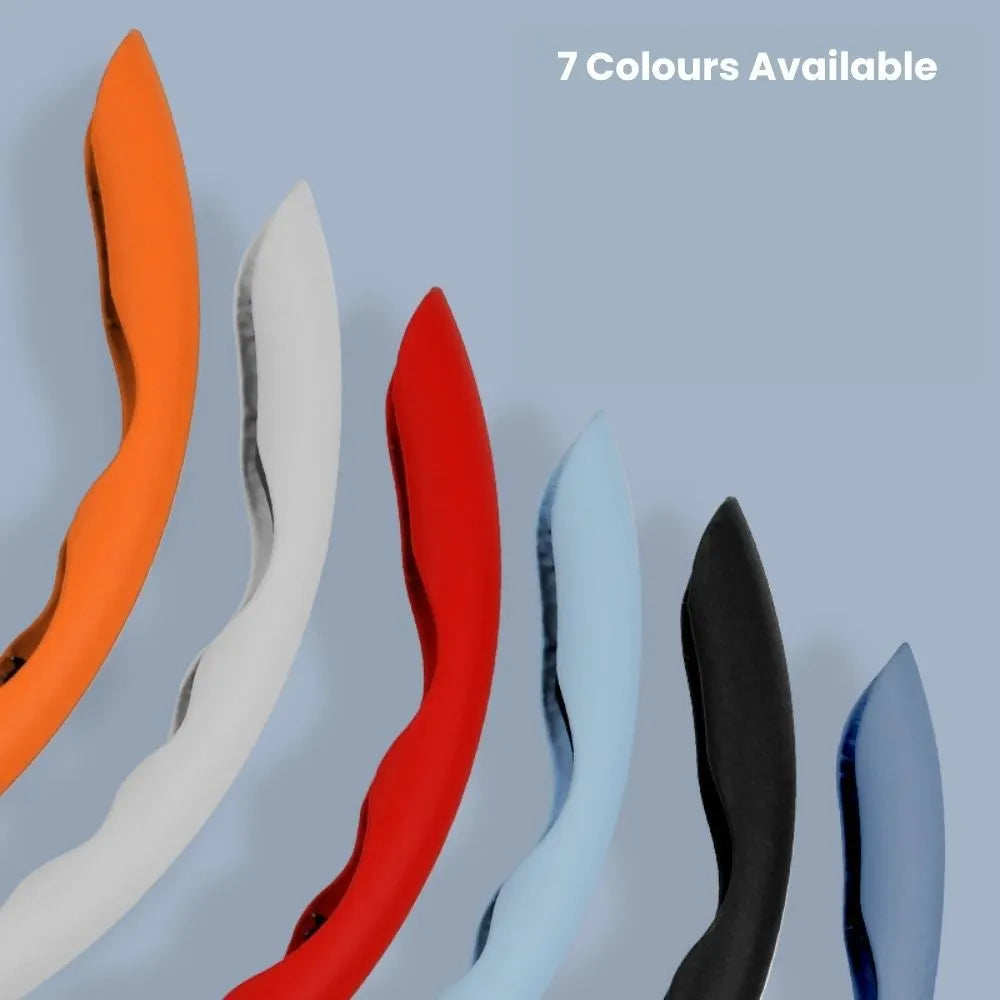 2Pcs Soft Breathable Anti-Slip Faux Leather Steering Wheel Protector Car Cover- Orange - Image 2