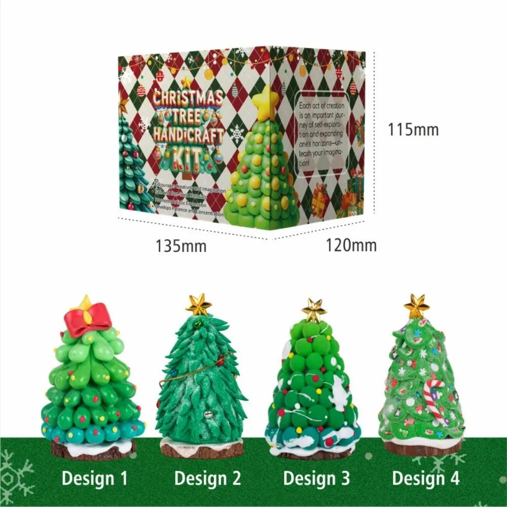 DIY Christmas Tree Clay Kit Make Your Own Christmas Tree Ornament Kit Kids Gift - Image 4