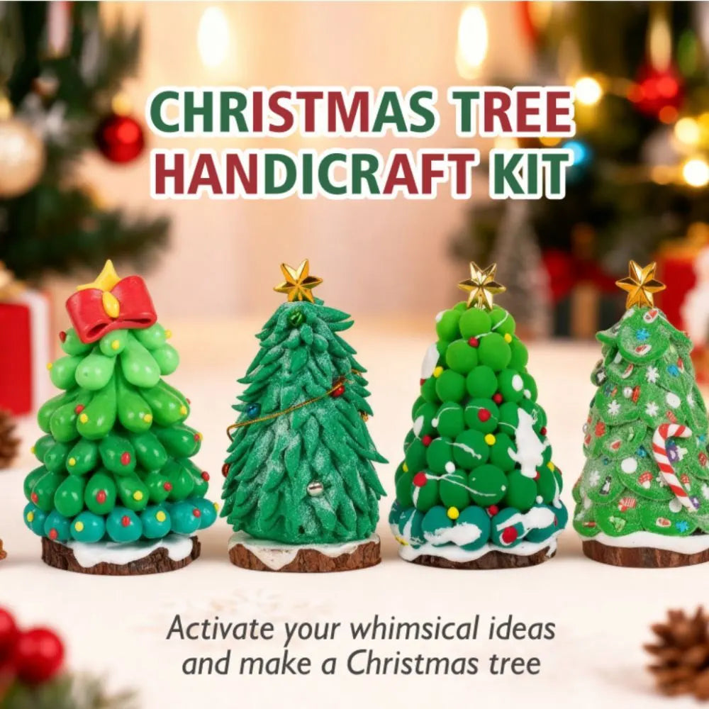 DIY Christmas Tree Clay Kit Make Your Own Christmas Tree Ornament Kit Kids Gift - Image 6