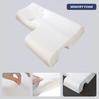 Couple Arch Pillow, Zero Pressure Pillow Slow Rebound No Pressure Hand, Pillow, Couple Sleep Double Memory Pillow-LEFT - Image 5