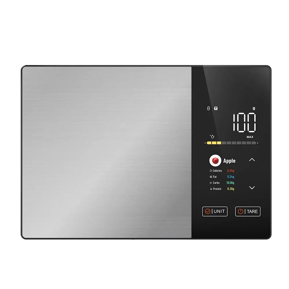 Smart Digital Food Kitchen Scale with Nutritional Calculator, On-Screen Nutrient Info, Free App for Calorie & Macro Tracking, AI Scan, Personal Goals, for Weight Loss and Keto, 11lb/5kg - Image 2