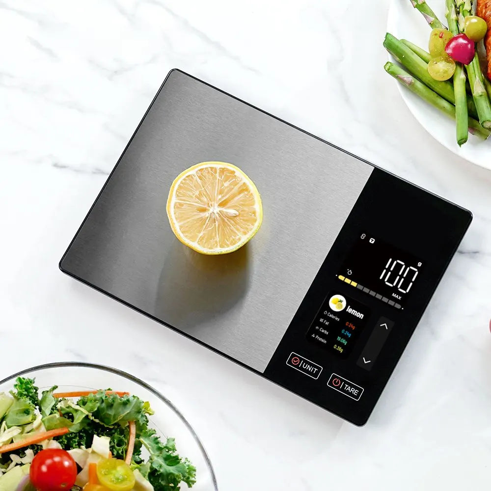 Smart Digital Food Kitchen Scale with Nutritional Calculator, On-Screen Nutrient Info, Free App for Calorie & Macro Tracking, AI Scan, Personal Goals, for Weight Loss and Keto, 11lb/5kg - Image 9