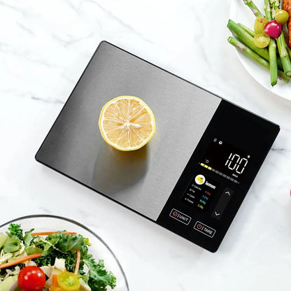 Smart Digital Food Kitchen Scale with Nutritional Calculator, On-Screen Nutrient Info, Free App for Calorie & Macro Tracking, AI Scan, Personal Goals, for Weight Loss and Keto, 11lb/5kg - Image 9