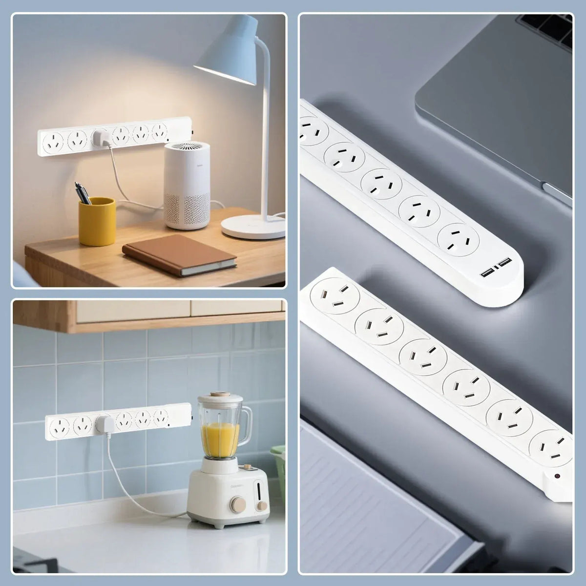 6 Outlet Power Board With Surge Protection 1M Lead Cable - Image 4
