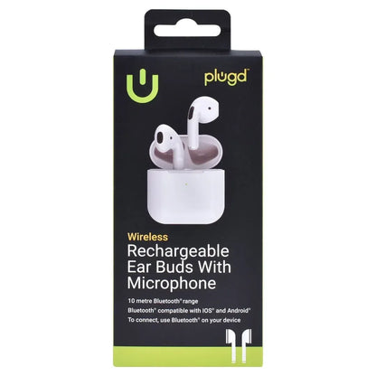 Wireless Bluetooth Earbuds with Microphone, 10m Range, Rechargeable 250mAh Charging Case, iOS & Android Compatible - Image 2