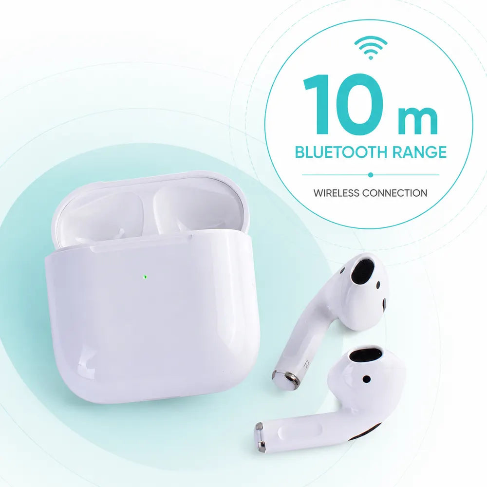 Wireless Bluetooth Earbuds with Microphone, 10m Range, Rechargeable 250mAh Charging Case, iOS & Android Compatible - Image 4