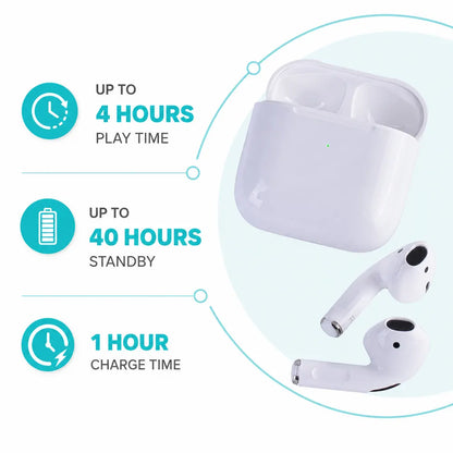 Wireless Bluetooth Earbuds with Microphone, 10m Range, Rechargeable 250mAh Charging Case, iOS & Android Compatible - Image 5