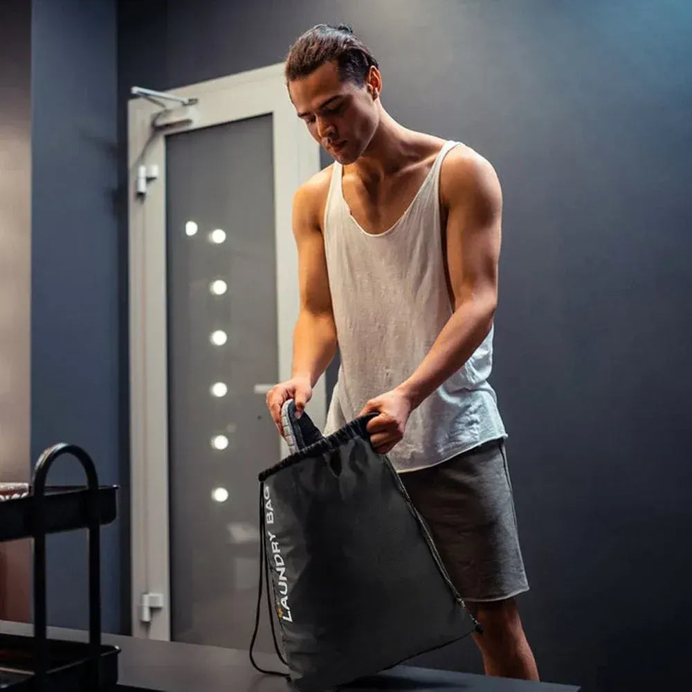 Drawstring Water Resistant Travel Laundry Bag Sports Gym Clothes Organiser - Image 5