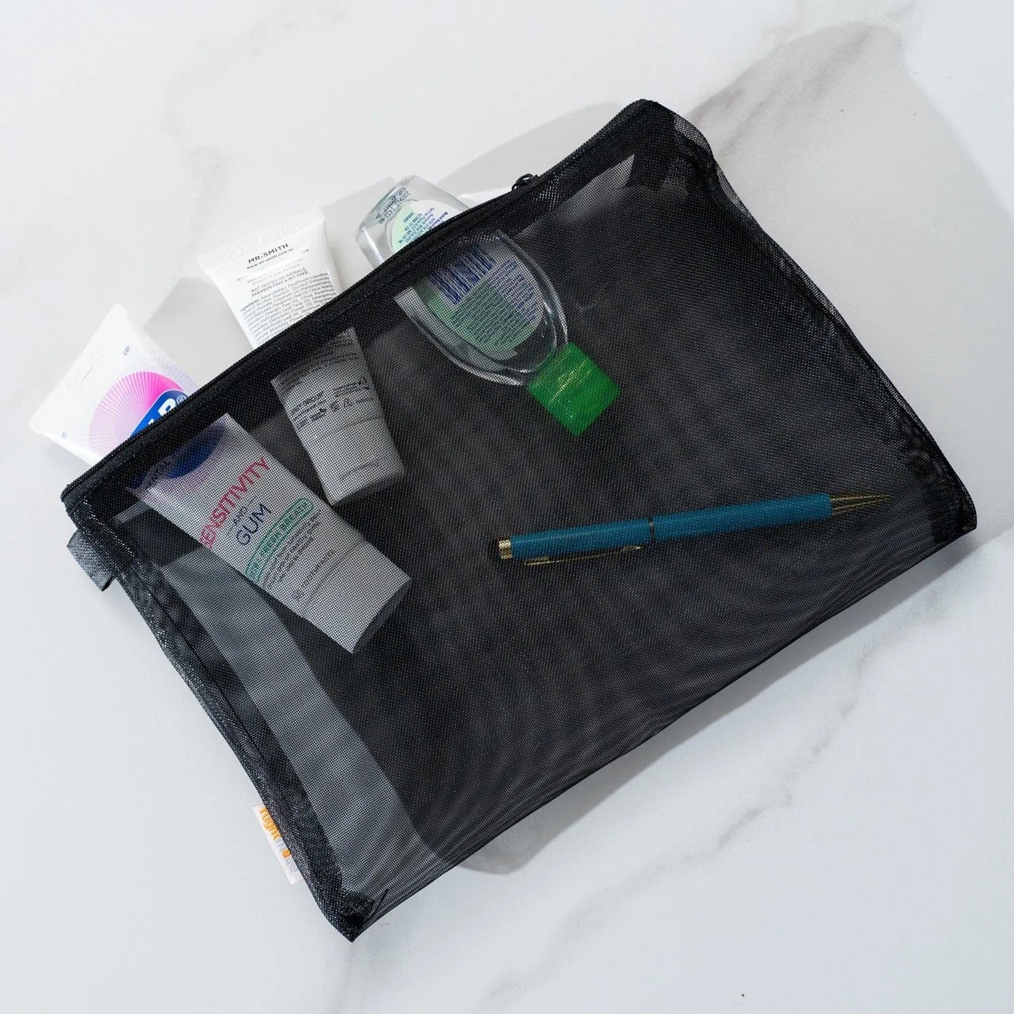 3 Pcs Zipper Travel Cosmetic Mesh Bag Set - Image 4