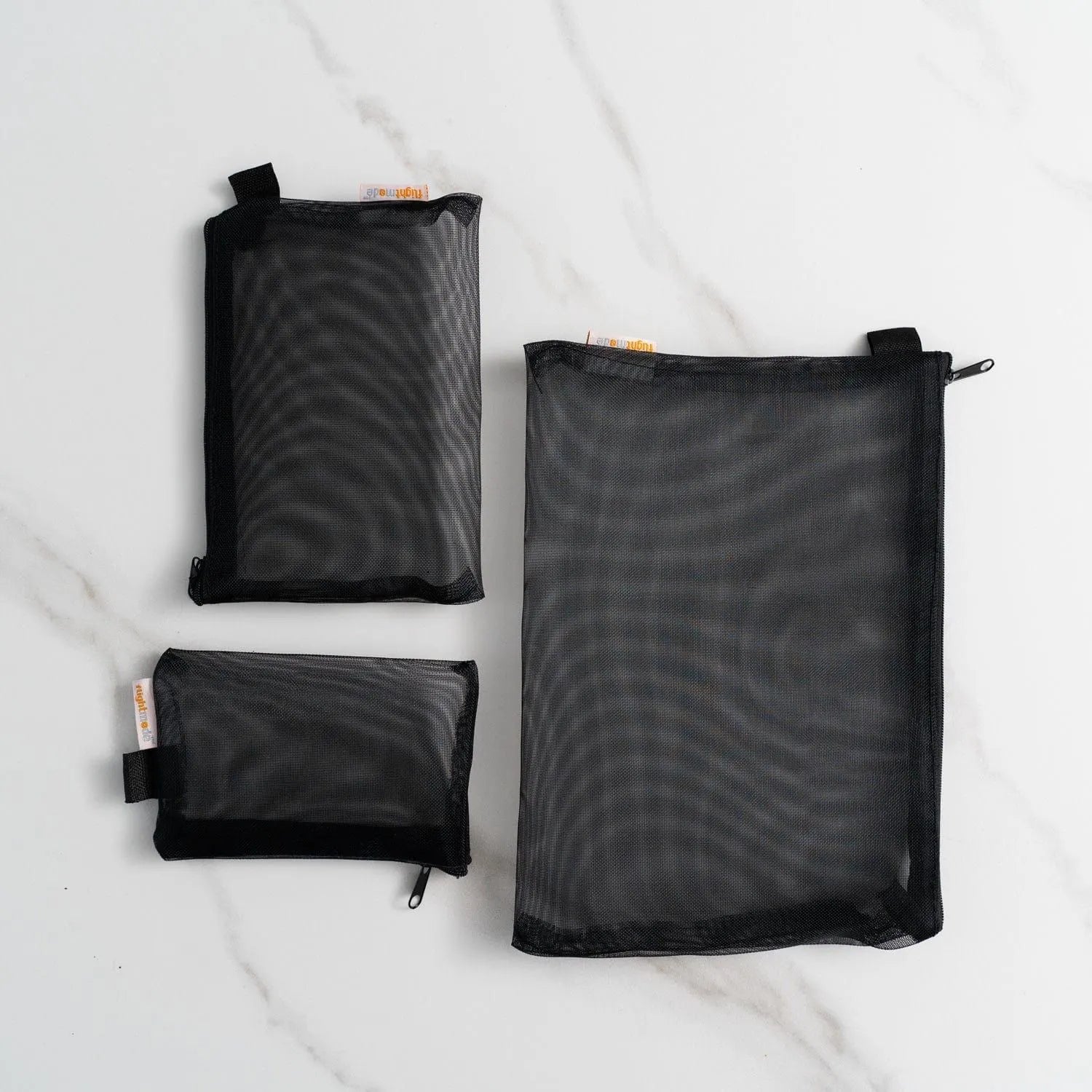 3 Pcs Zipper Travel Cosmetic Mesh Bag Set - Image 5