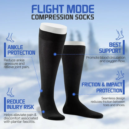 Travel Anti-Fatigue Flight Compression Socks-M - Image 4