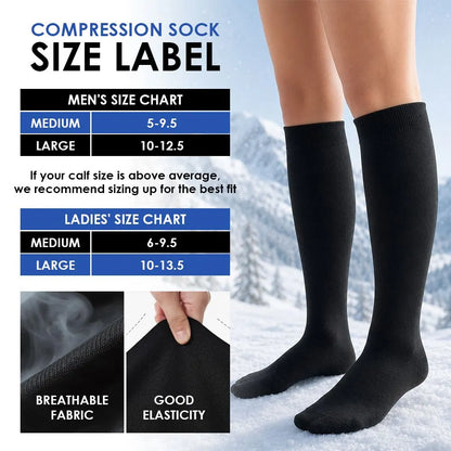 Aumerage Travel & Flight Compression Socks – Anti-Fatigue Support, Size M - Image 9