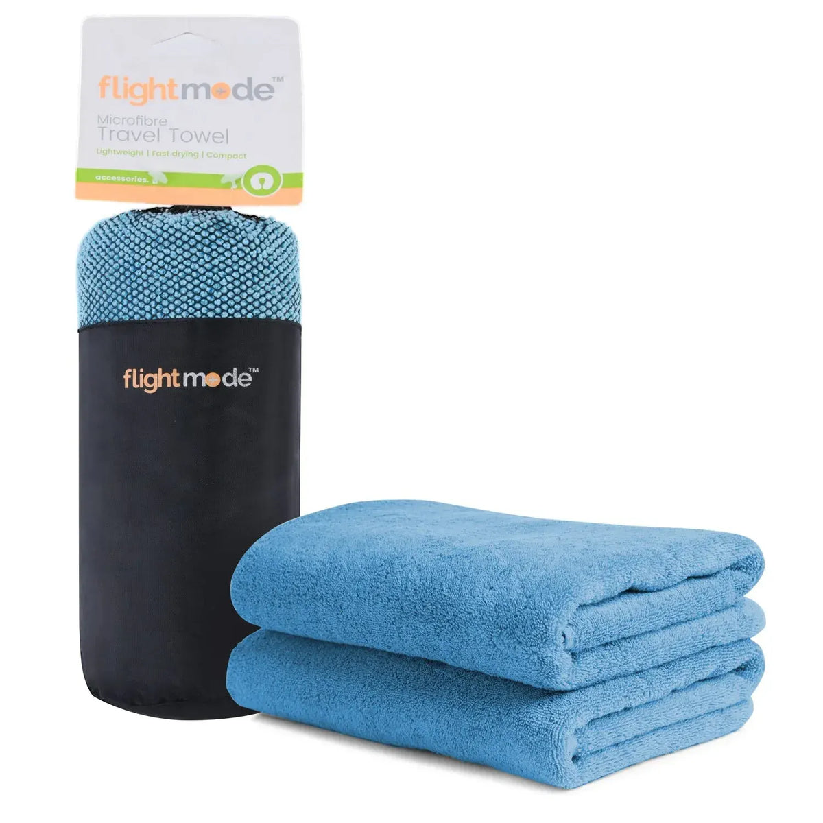 MicroFibre Travel Towel Blue - Image 2