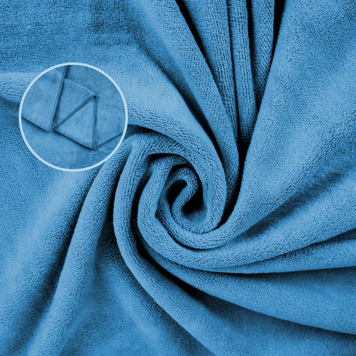 MicroFibre Travel Towel Blue - Image 3