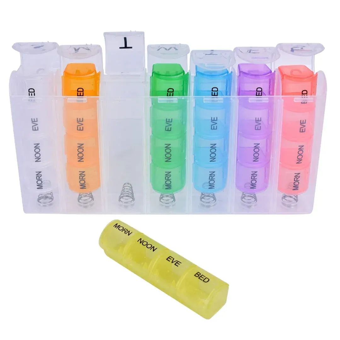 Flightmode 7 Day Travel Pill Box Medicine Organiser with Individual Daily Compartment - Image 2