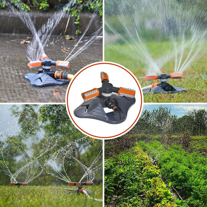 2 PCS Garden Sprinkler, 360° Rotating Lawn & Garden Water Sprinkler, 3-Arm Adjustable, 36 Nozzles, 200㎡ Coverage, Quick Connect - Image 7