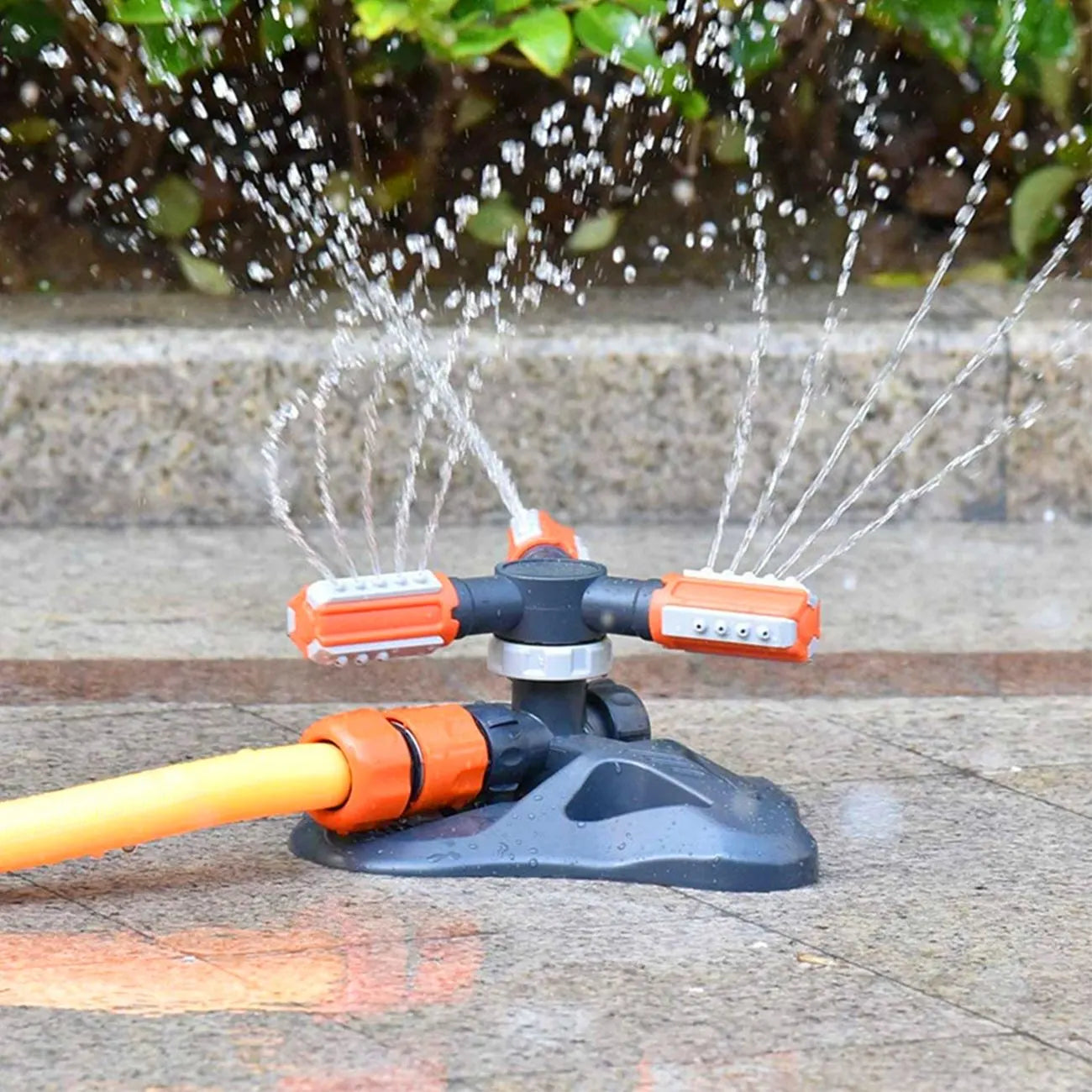 2 PCS Garden Sprinkler, 360° Rotating Lawn & Garden Water Sprinkler, 3-Arm Adjustable, 36 Nozzles, 200㎡ Coverage, Quick Connect - Image 8