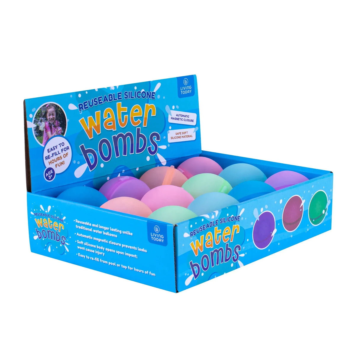 12 PcsMagnetic Closure Silicone Water Bombs - Image 2