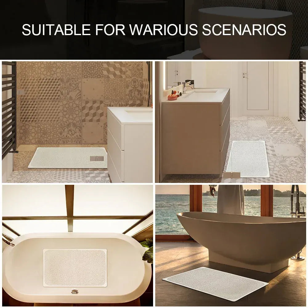 Aumerage Non-Slip Loofah Shower & Bathtub Mat, Safe Quick-Drying Bathroom Floor Mat, 75x44 cm - Image 3