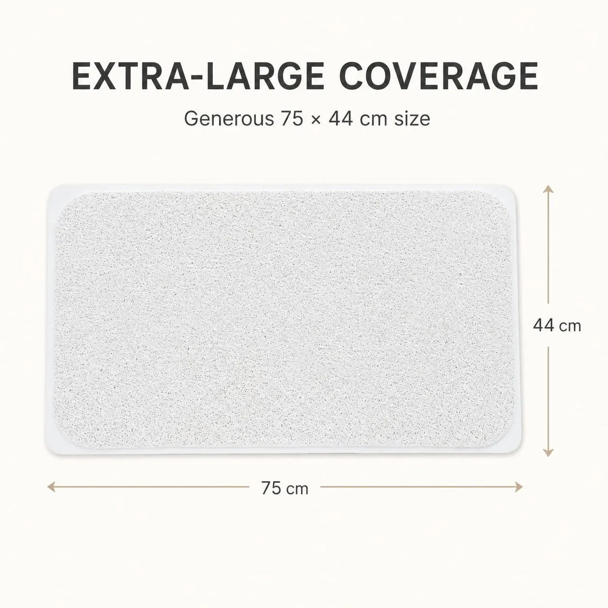 Aumerage Non-Slip Loofah Shower & Bathtub Mat, Safe Quick-Drying Bathroom Floor Mat, 75x44 cm - Image 6