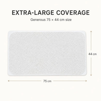 2 Pack Non-Slip Loofah Shower Mats 75x44cm Bathroom Bath Mat Machine Washable with Suction Caps Quick Drain - Image 6