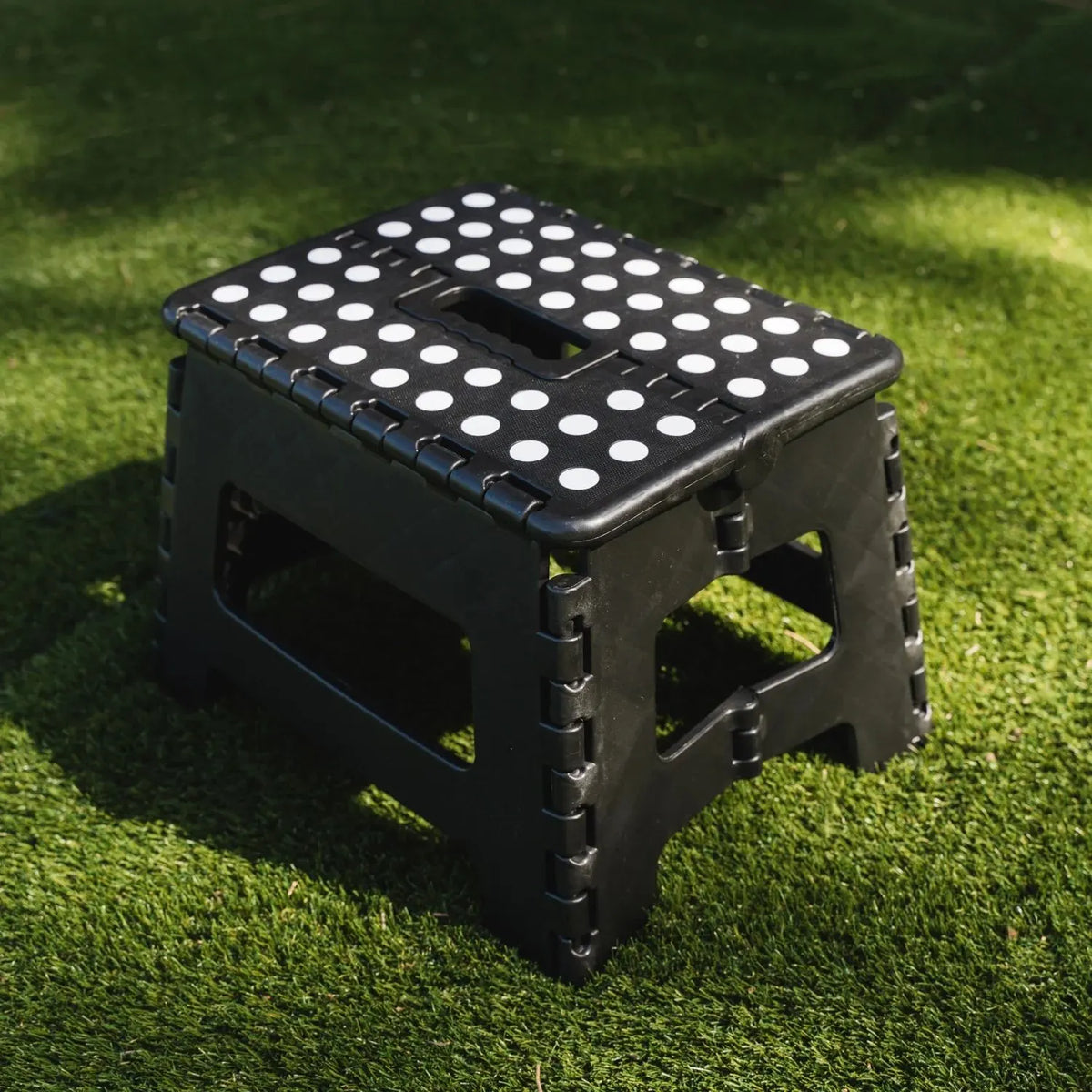 Stool Portable Plastic Foldable Chair Outdoor Bathroom Kitchen Adult Kids Black - Image 8